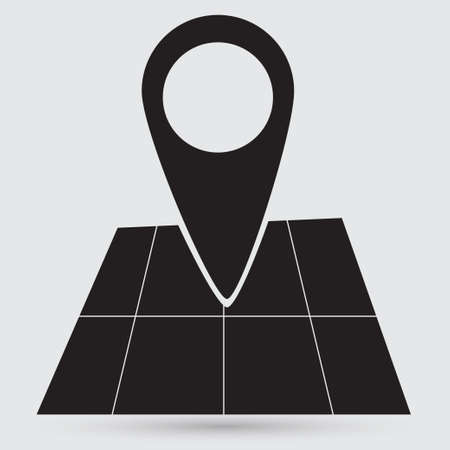 Pin on the mapのイラスト素材