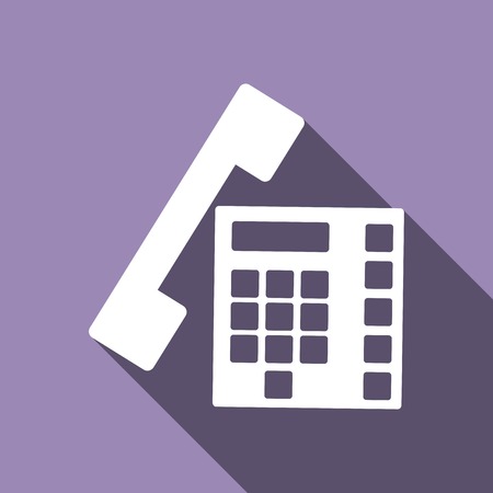 Icon phone with a long shadowのイラスト素材