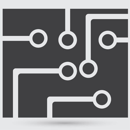 Circuit board, technology iconのイラスト素材