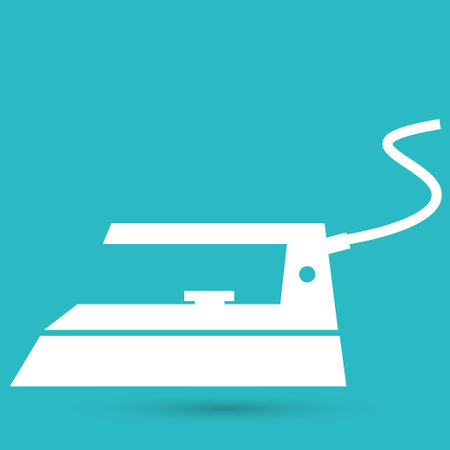 Steam iron iconのイラスト素材