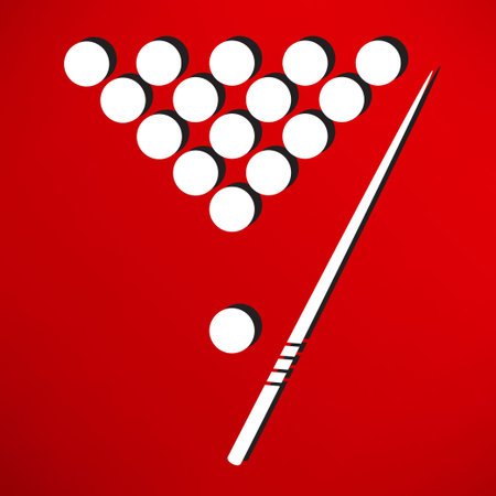 The billiard icon. Game symbol