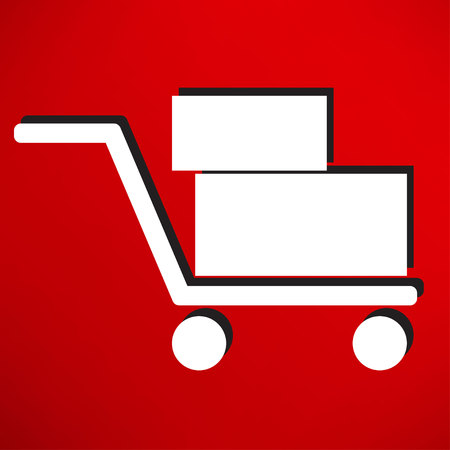 handcart iconのイラスト素材