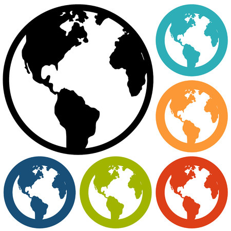 World Map Illustrationのイラスト素材