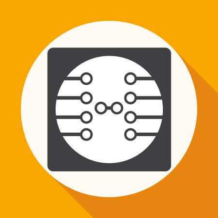 Circuit board, technology iconのイラスト素材