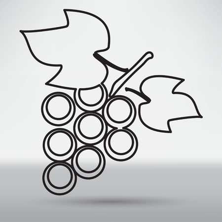 grapes iconのイラスト素材