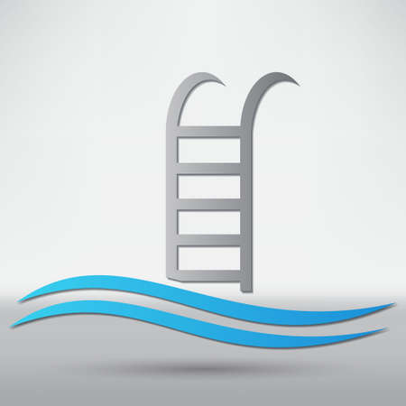 Swimming Pool Iconのイラスト素材