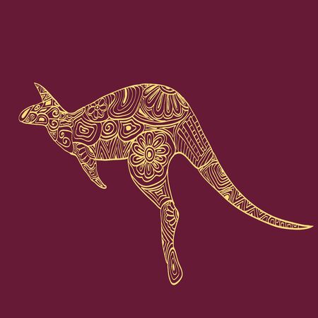 Bright kangarooのイラスト素材