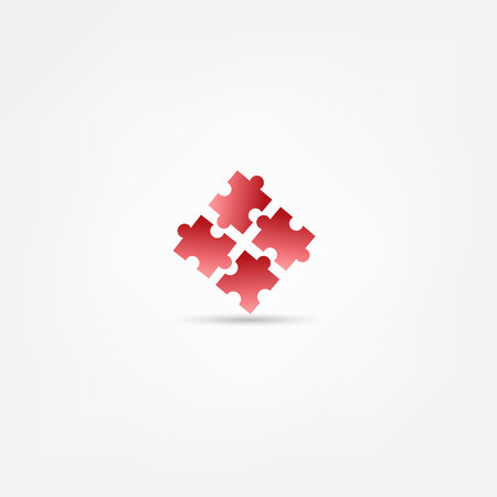 Simple puzzle iconのイラスト素材