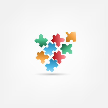 Simple puzzle iconのイラスト素材