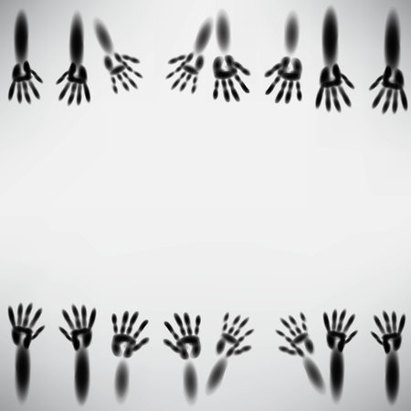 spooky diffuse silhouetteのイラスト素材