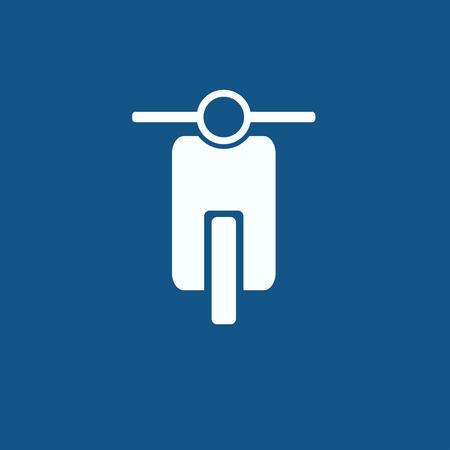 motorbike front view isolated iconのイラスト素材
