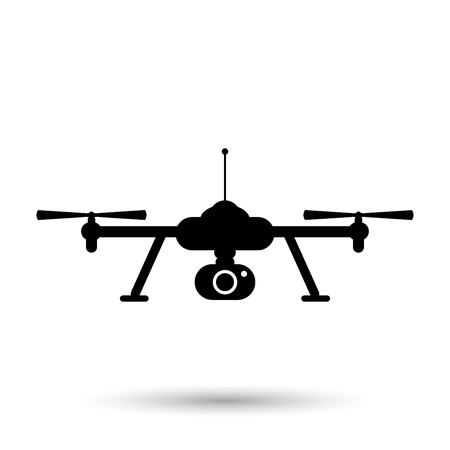 Quadcopter vector icon.のイラスト素材
