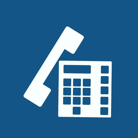 Telephone vector icon isolatedのイラスト素材