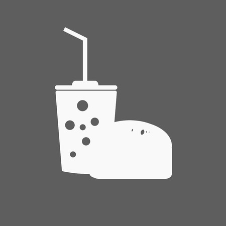 Fast food iconのイラスト素材