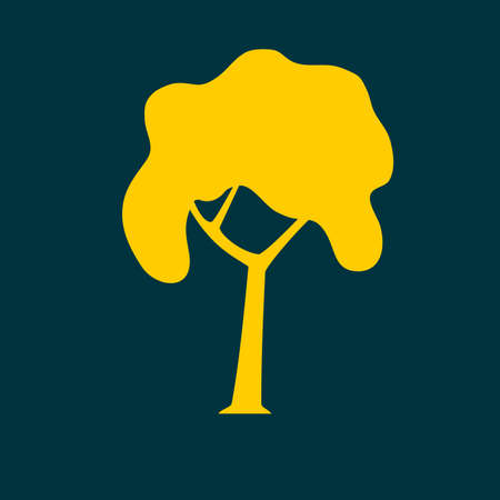 abstract tree iconのイラスト素材