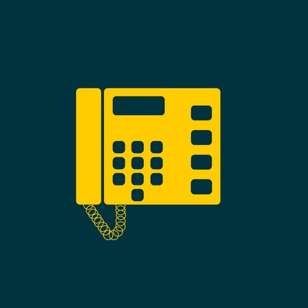 Telephone vector icon isolatedのイラスト素材