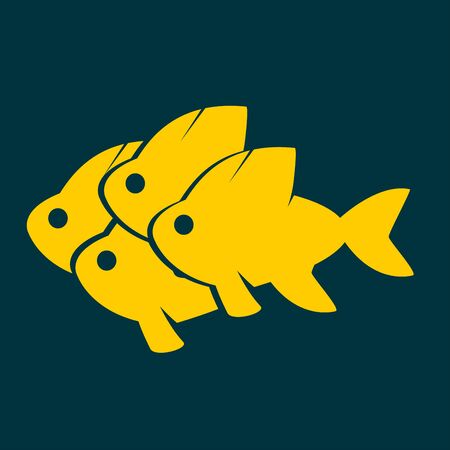 fish iconのイラスト素材