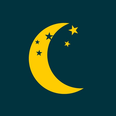 moon iconのイラスト素材