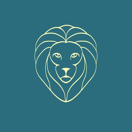 Lion Head Iconのイラスト素材