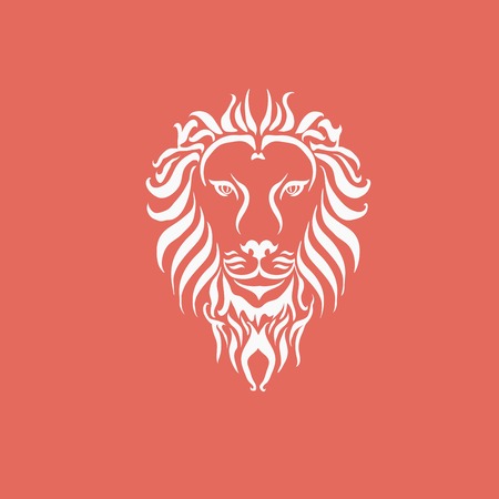 Lion Head Iconのイラスト素材