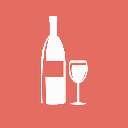alcohol bottle iconのイラスト素材