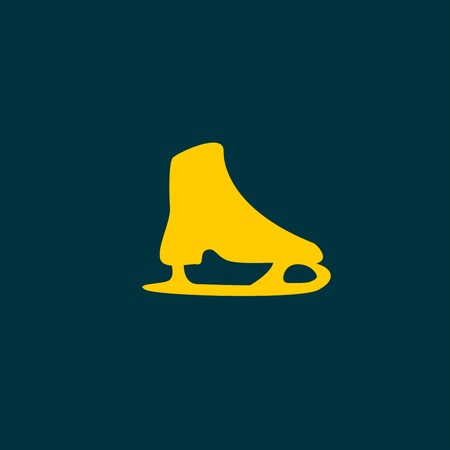 The skates icon. Figure skates symbol.のイラスト素材