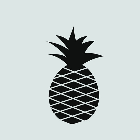 pineapple iconのイラスト素材