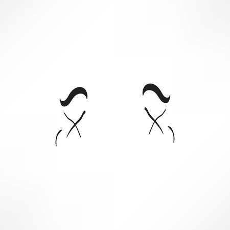 Eye vector sketch icon isolated on background. Hand drawn Eye icon. Eye sketch icon for infographic, website or app.のイラスト素材