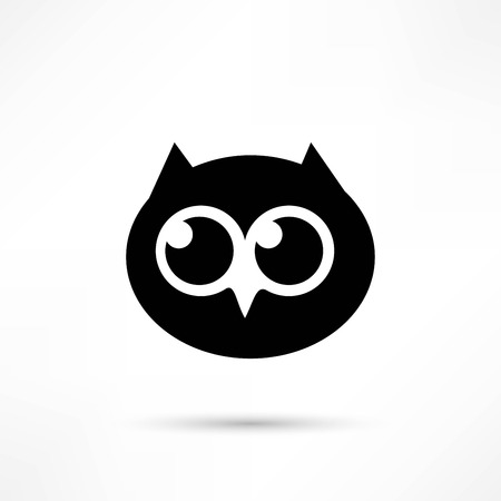 owl icon designのイラスト素材