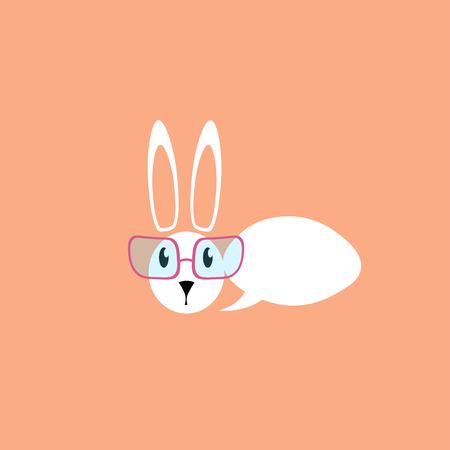 Easter Rabbit animal cartoonのイラスト素材