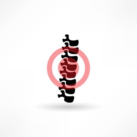 Spine diagnostics symbol designのイラスト素材