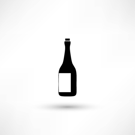 champagne bottleのイラスト素材