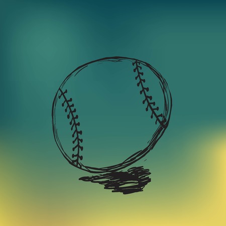 vector baseball sketchのイラスト素材
