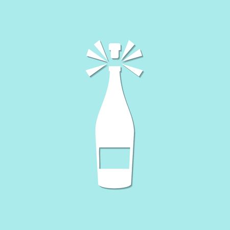 bottle of wineのイラスト素材