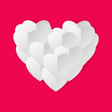 Creative paper heartのイラスト素材