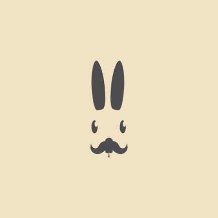 rabbit icon illustration isolated vector sign symbolのイラスト素材