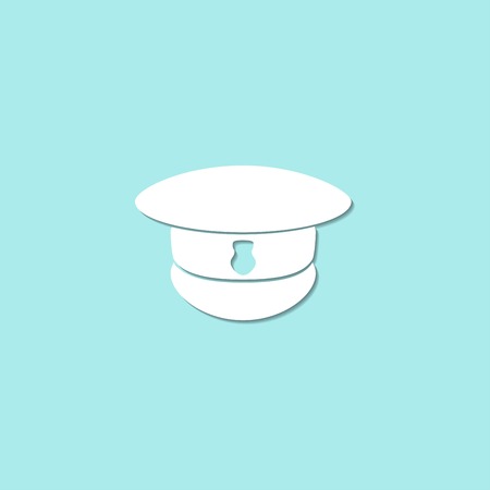 Captain hat icon isolatedのイラスト素材