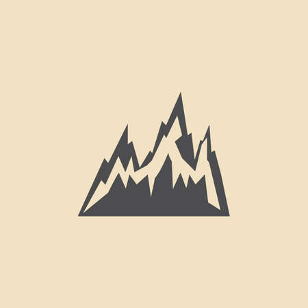 Mountains Icon Vectorのイラスト素材