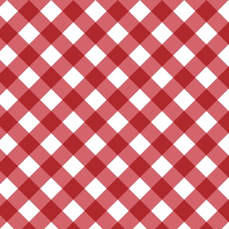 Vector gingham seamless pattern in redのイラスト素材