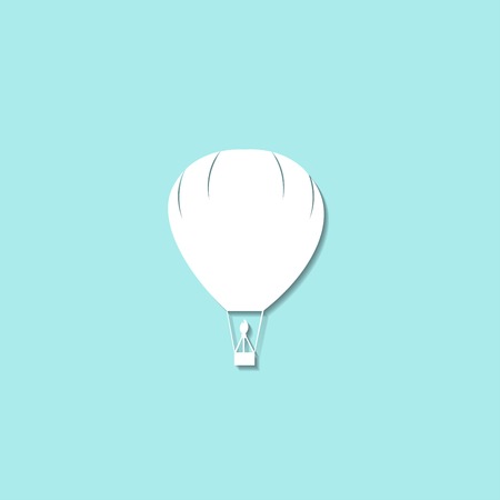 Hot air balloon iconのイラスト素材