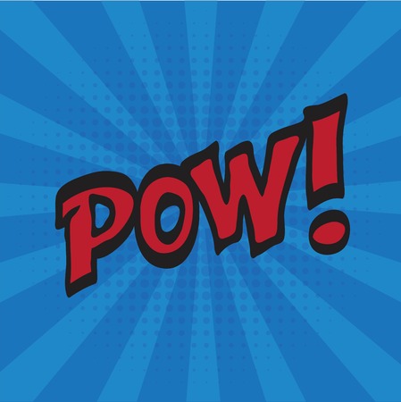 Pow. Comic book explosion.のイラスト素材