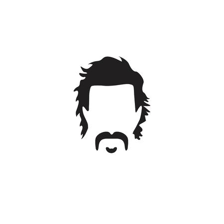 Man with beard vector illustration.のイラスト素材