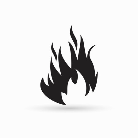 Fire Icon. vector illustration.のイラスト素材