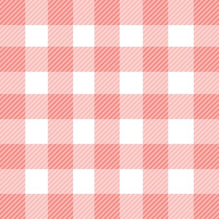 Vector gingham seamless pattern in redのイラスト素材