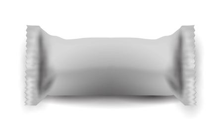 White pattern packaging for snackのイラスト素材