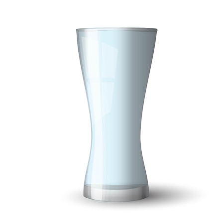 Empty glass cup vectorのイラスト素材