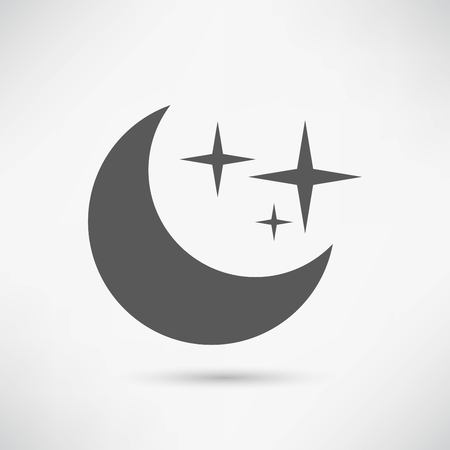 Moon icon illustrationのイラスト素材