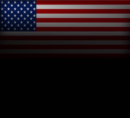 Vector image of American Flag.のイラスト素材
