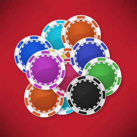 Casino background with chipsのイラスト素材