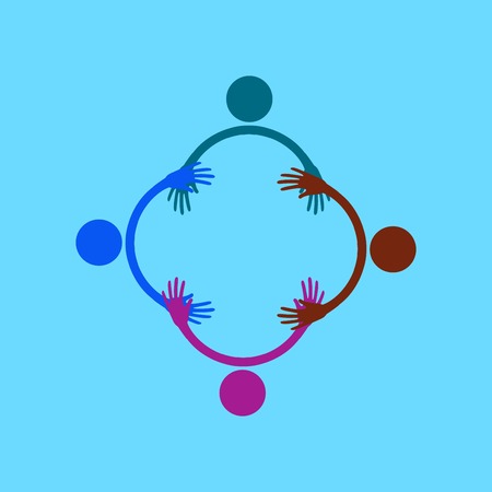 handshake and friendship iconのイラスト素材